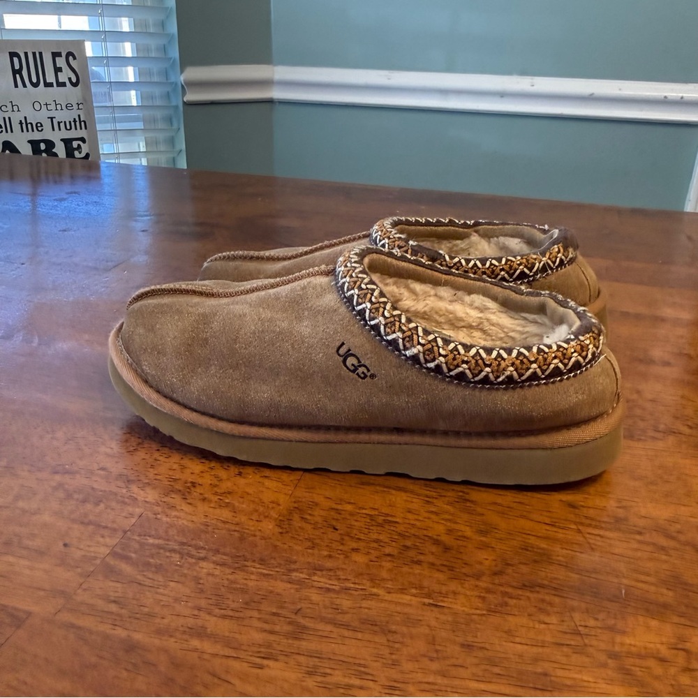 UGG Tasmin II slipper chestnut Tan Suede Slip-On Shoes size 8 - Picture 7 of 14